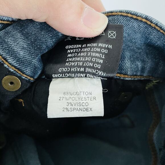 🍒‎ Altamont Feliz Denim A 989 Classic Straight Jeans Y2K Skater Size 28 Dark - Picture 9 of 9